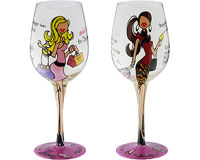 Wine Glass Addicted to Shopping (WGADDICTED)