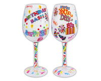 Wine Glass, Birthday Bash (WGBIRTHDAYBASH)