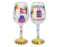Wine Glass Blow Out the Candles (WGBLOWOUTTHECAN)