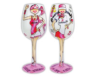 Wine Glass Fight Like a Girl (WGFIGHTLIKEGIRL)