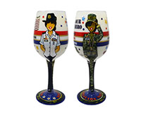 Wine Glass Military Mom (WGMILITARYMOM)