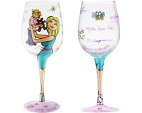 Wine Glass Motherly Love Girl (WGMOTHERLYGIRL)