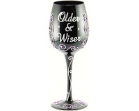 Wine Glass Older & Wiser (WGOLDERWISER)