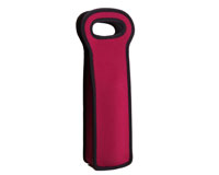 Neoprene Wine Tote Single Bottle - Burgundy (NP116)